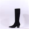 Miss Elastic Texaco Low Point Long Boot - Black